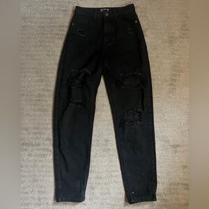 Pretty Little Thing Jeans - Black, Distressed